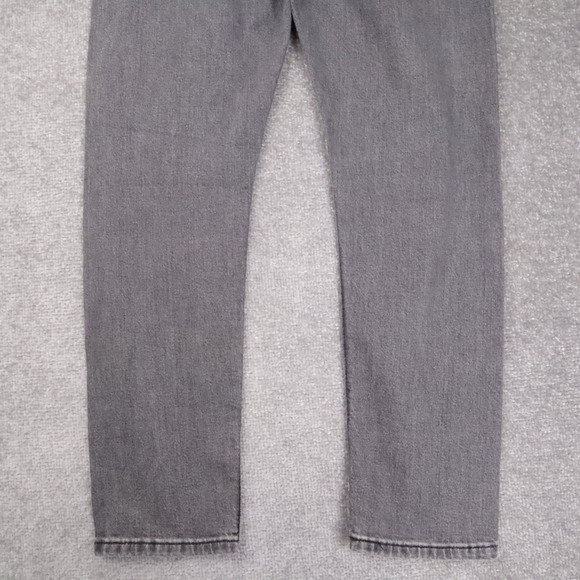 Levi's 512 Slim Fit Tapered Leg 31x30 Dark Wash Gray Denim Jeans - Picture 11 of 14